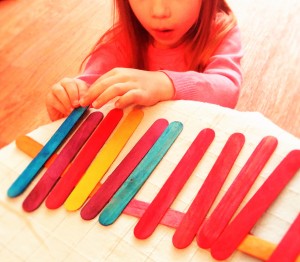 How many ways can achild use a tongue depressors- besides "stick out your rongue and say 'ahh'!?