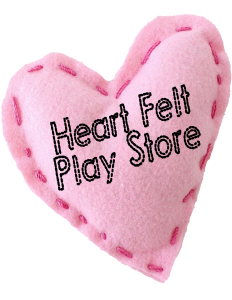 The Heart Felt Play Store logo was designed by Toni Garcia at the request of Malika Bourne owner and founder of Heart Felt Play Store